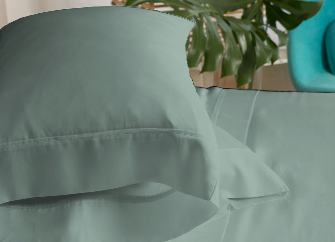 ARCTIC AIRE MAX Pillowcases shown in Aloe #choose-your-color_aloe