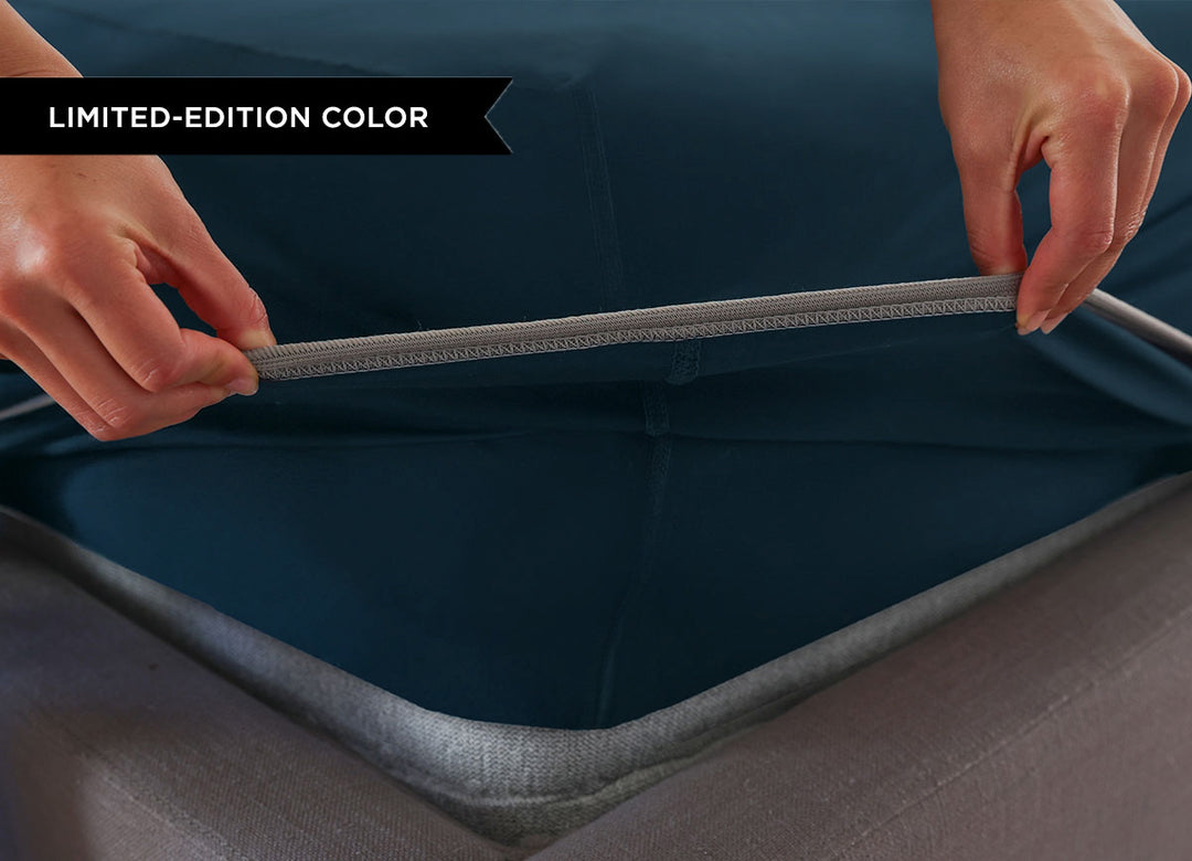 Original Performance Sheet Set Lifestyle Image Shown in Deep Ocean Teal#choose-your-color_deep-ocean-teal