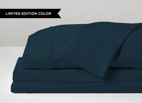 Original Performance Sheet Set Stack Image Shown in Deep Ocean Teal#choose-your-color_deep-ocean-teal